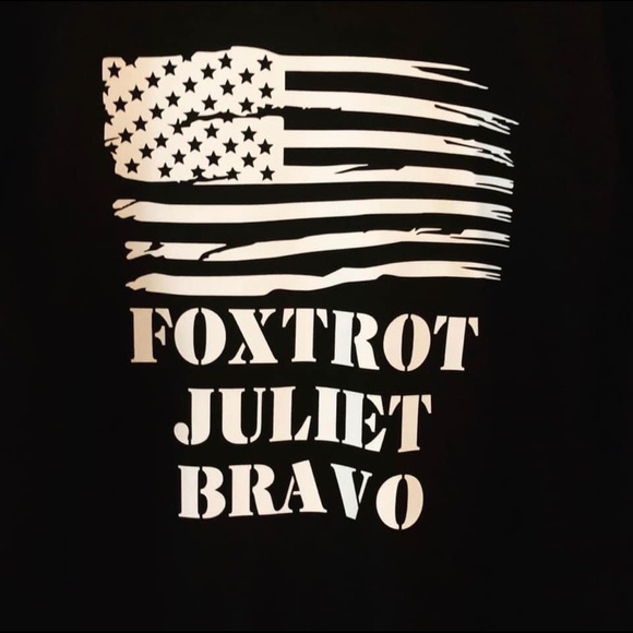 Foxtrot Juliet Bravo Crew Neck Sweatshirt - NWOT - Picture 2 of 3